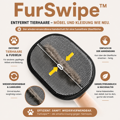 FurSwipe™ Fellhandschuh - Tierhaare entfernen ohne Aufwand