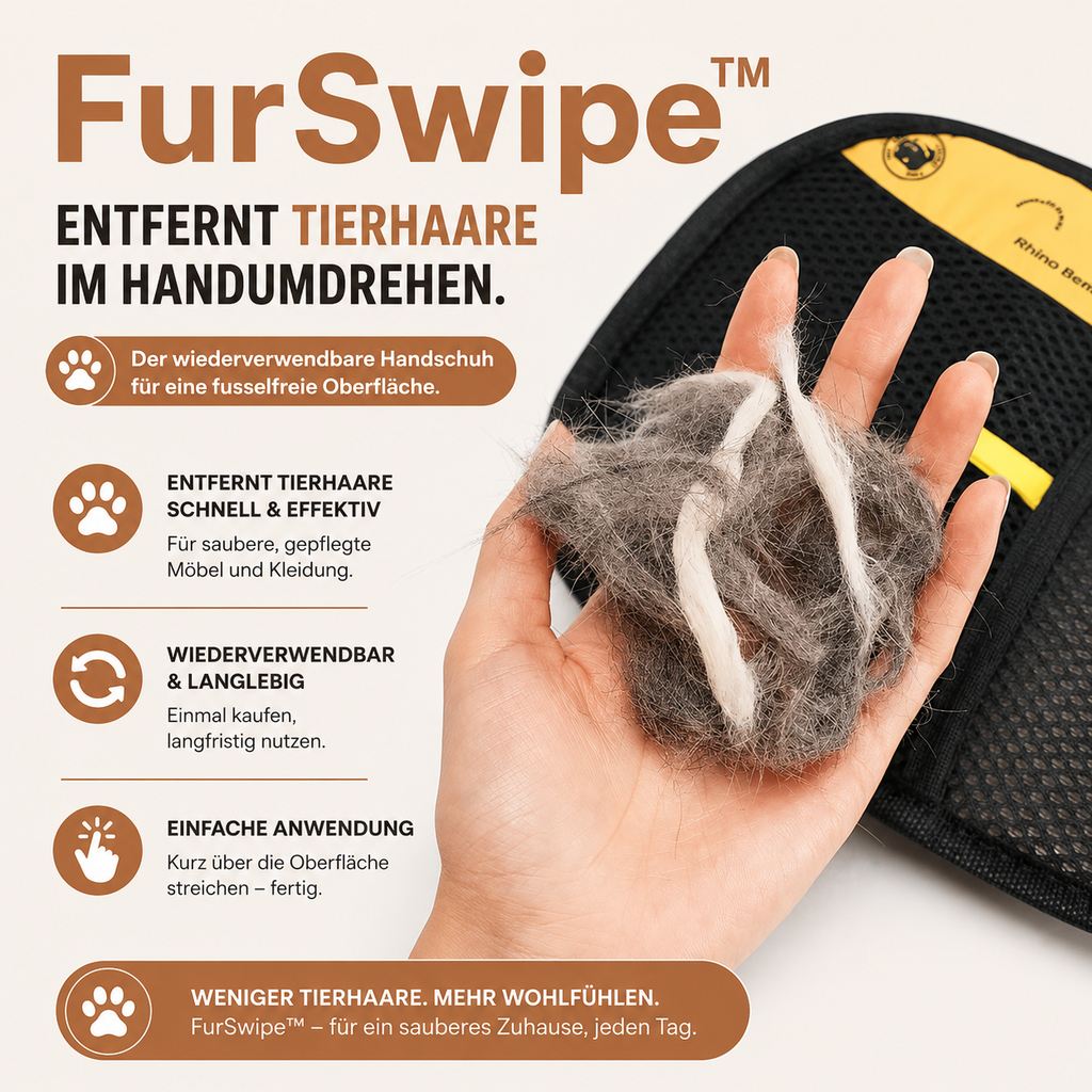 FurSwipe™ Fellhandschuh - Tierhaare entfernen ohne Aufwand