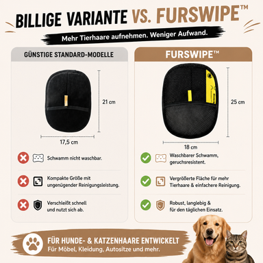FurSwipe™ Fellhandschuh - Tierhaare entfernen ohne Aufwand